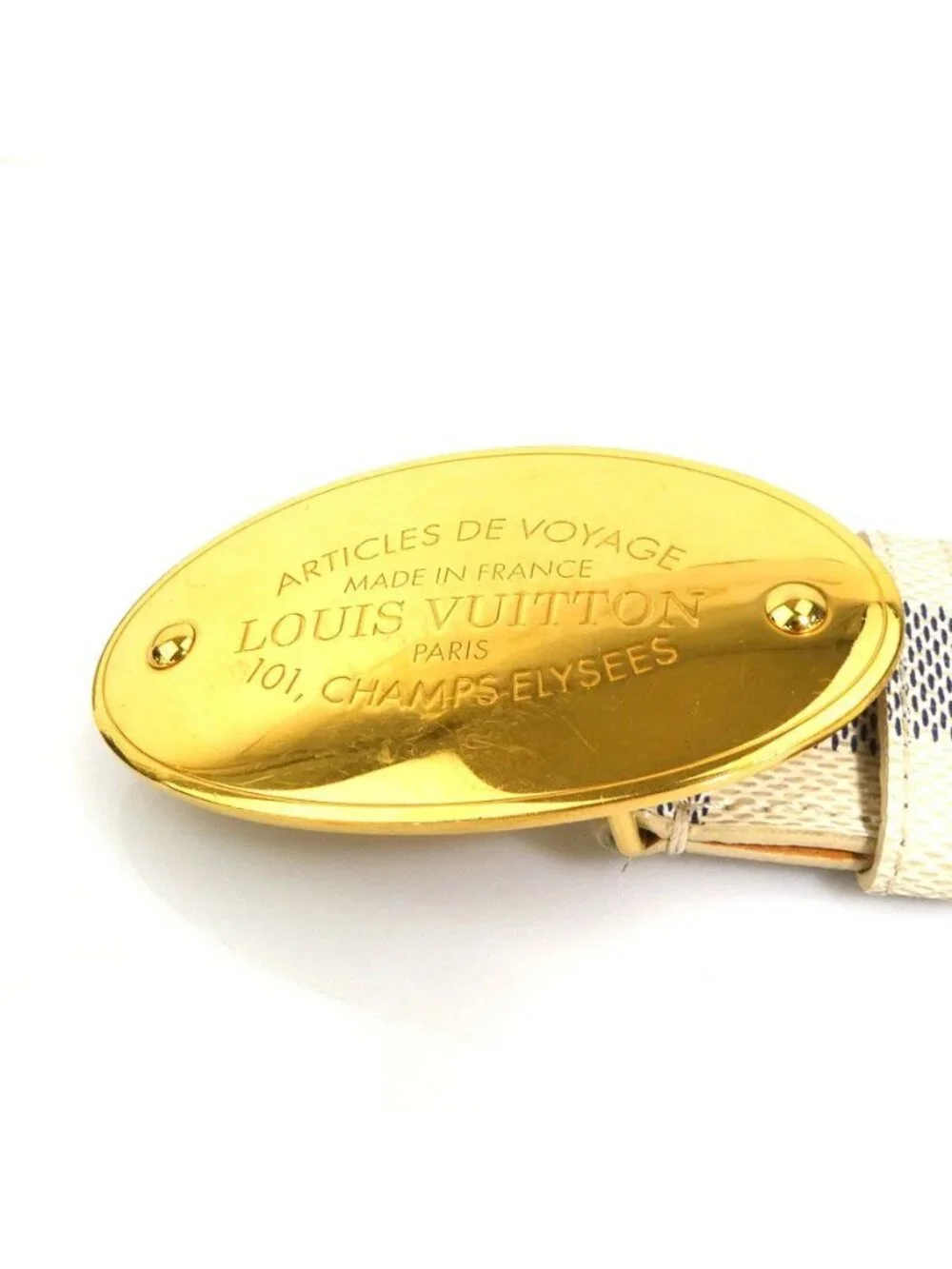 Louis Vuitton Belt Damier Azur Ceinture Voyage